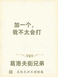 加一個(gè)，我不太會(huì)打
